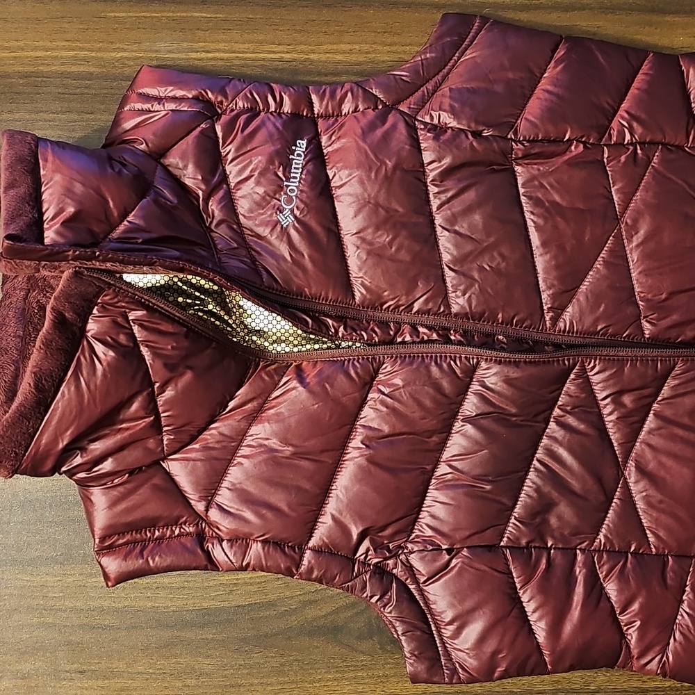 Columbia Omni Heat Zip Up Insulated Vest Jacket